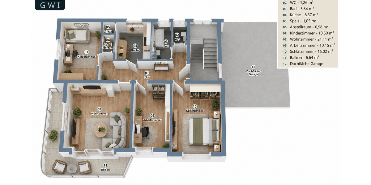 Etagenwohnung Hof Neuhof - 4 Zimmer, 90 m&sup2;, 808&euro; | Angebot:27230795